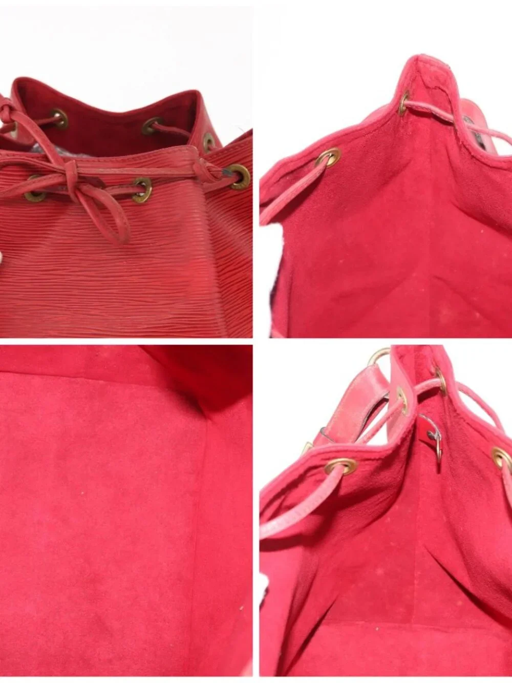 LOUIS VUITTON Epi Petit Noe Shoulder Bag Red M44107 LV Auth 162743 - Picture 15 of 16